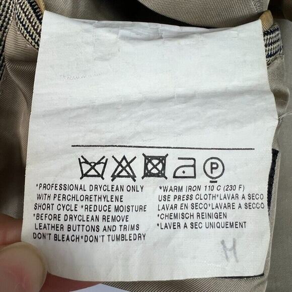 Ermenegildo Zegna Blazer Men 56R Gray Glen Plaid Check Flannel 100% Wool - Picture 11 of 12